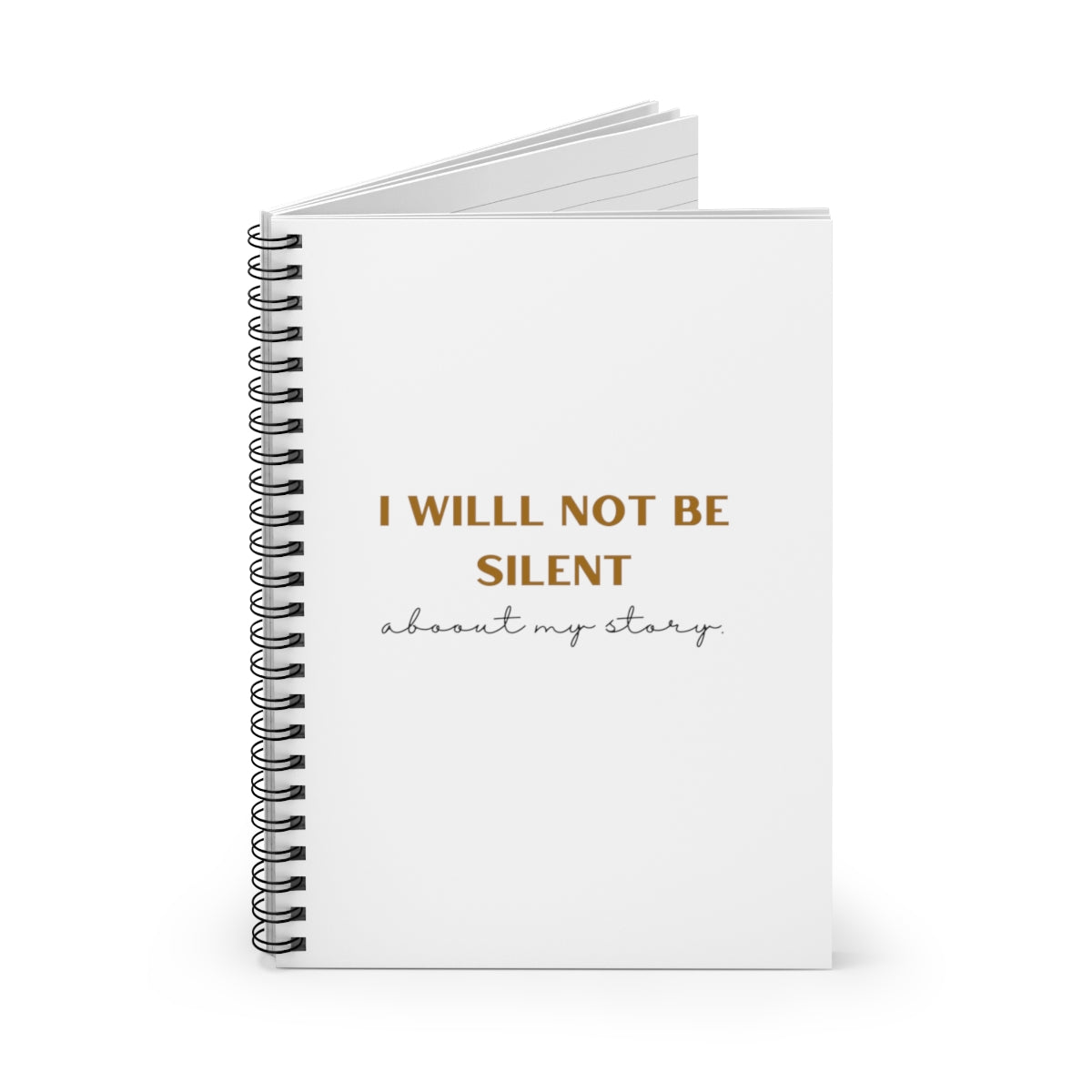 I Will Not Be Silent Motivational Durable Journal- Motivational Notebook, Inspirational Notebooks, Women’s Inspirational Journal, Self-Care Gift for Friends, Daily Motivational Journal
