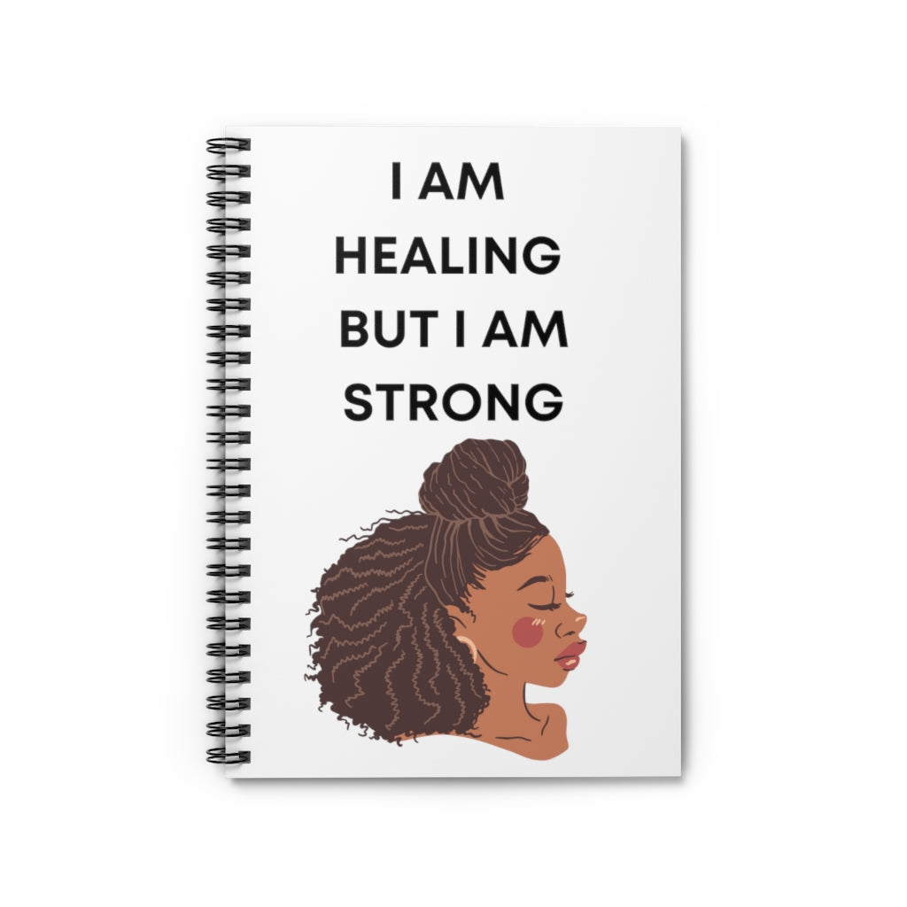 I Am Healing But I Am Strong Affirmation Durable Journal- Motivational Notebook, Inspirational Notebooks, Women’s Inspirational Journal, Best Self Help Journal, Daily Motivational Journal