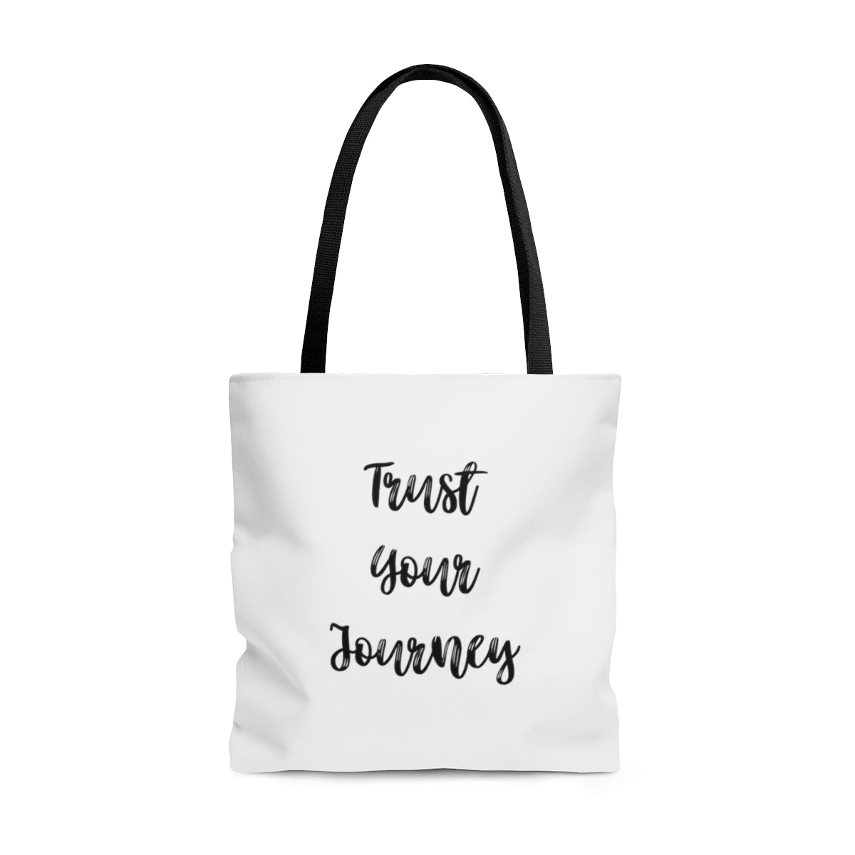 Trust Your Journey Durable Motivational Tote Bag- Inspirational Tote Bag, Laptop Tote Bag, Office Tote Bag, Self-Care Gift Tote Bag, Tote Purse