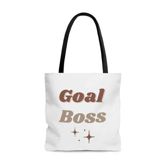 Goal Boss Durable Motivational Tote Bag- Inspirational Tote Bag, Laptop Tote Bag, Office Tote Bag, Self-Care Gift Tote Bag, Tote Purse