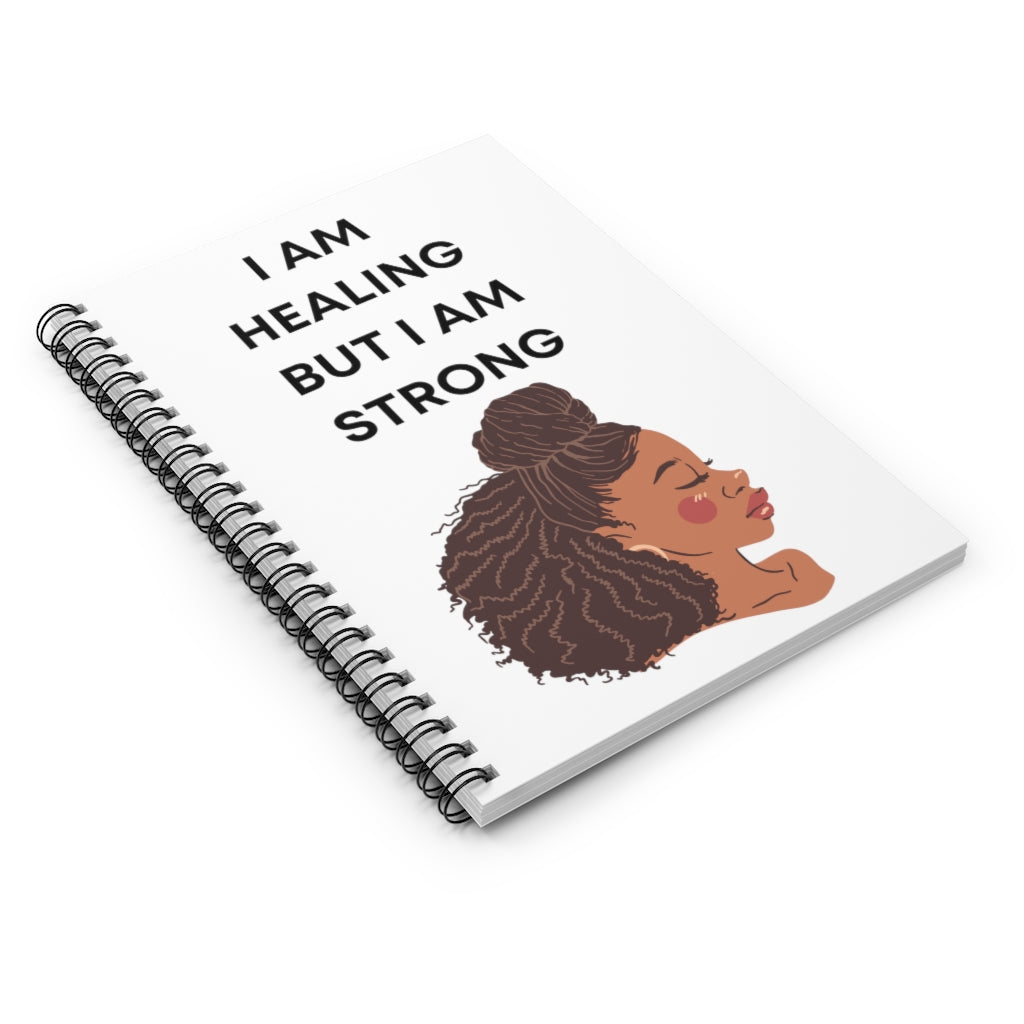 I Am Healing But I Am Strong Affirmation Durable Journal- Motivational Notebook, Inspirational Notebooks, Women’s Inspirational Journal, Best Self Help Journal, Daily Motivational Journal