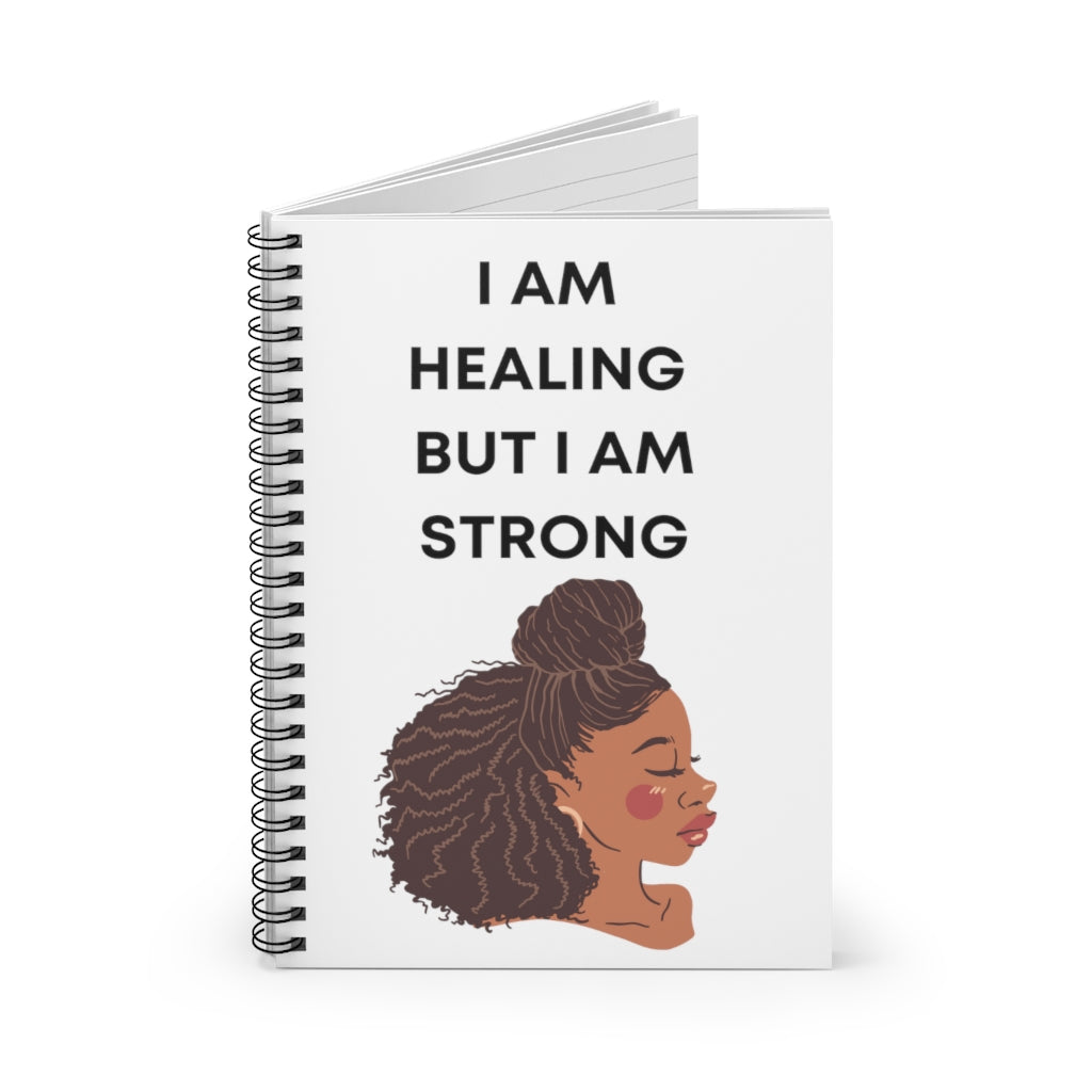 I Am Healing But I Am Strong Affirmation Durable Journal- Motivational Notebook, Inspirational Notebooks, Women’s Inspirational Journal, Best Self Help Journal, Daily Motivational Journal